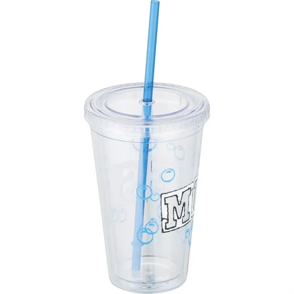 16 oz. double wall acrylic tumbler with lid and straw.... from ASI 66887 PCNA / Leeds