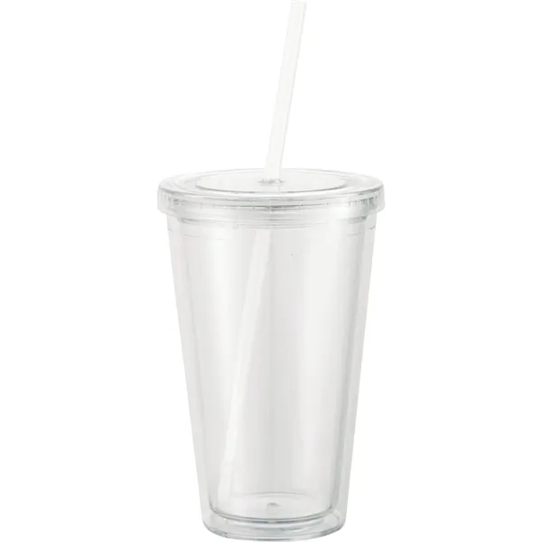 16 oz. double wall acrylic tumbler with lid and straw.... from ASI 66887 PCNA / Leeds