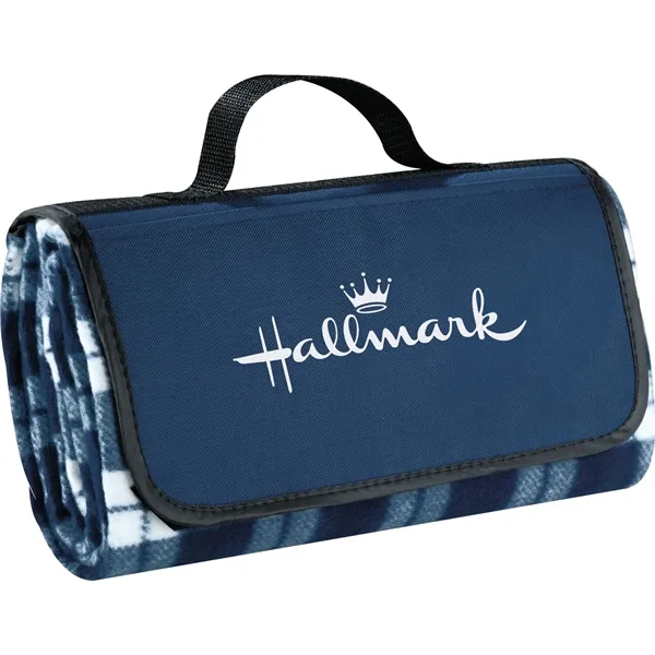 47.5" x 52.5" polyester fleece picnic blanket.... from ASI 66887 PCNA / Leeds