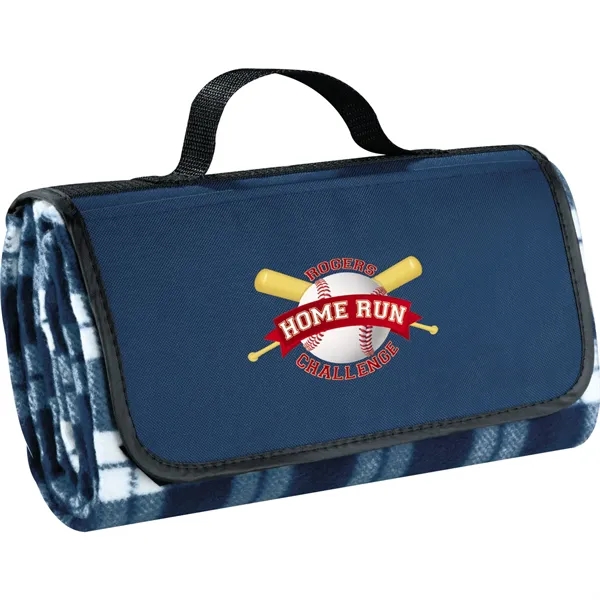 47.5" x 52.5" polyester fleece picnic blanket.... from ASI 66887 PCNA / Leeds