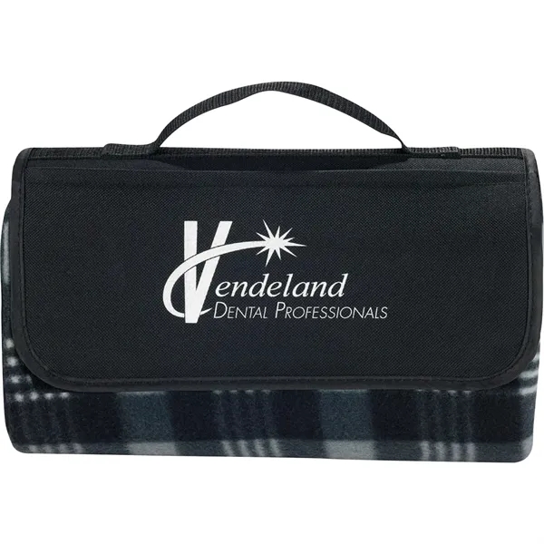 47.5" x 52.5" polyester fleece picnic blanket.... from ASI 66887 PCNA / Leeds