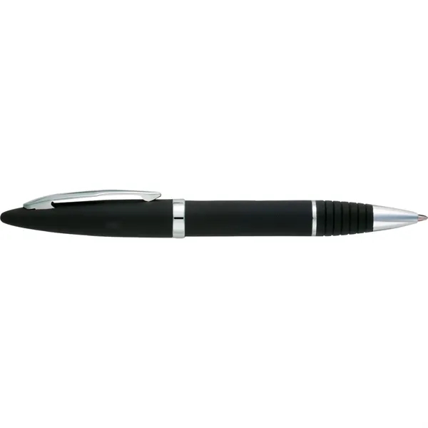 Twist action ballpoint pen with black ink. chrome contrast accents and... from ASI 66887 PCNA / Leeds