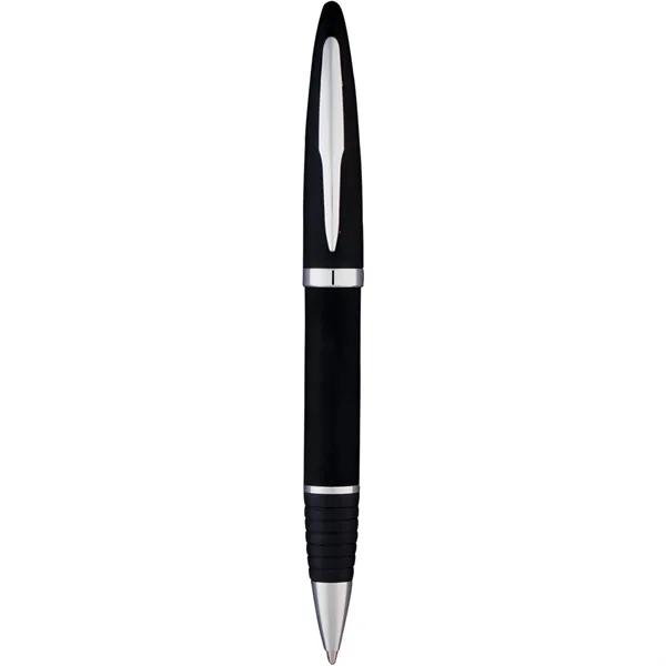 Twist action ballpoint pen with black ink. chrome contrast accents and... from ASI 66887 PCNA / Leeds