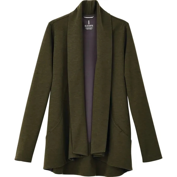 Women's knit blazer made with a distinctive shawl collar, tapered waist... from ASI 66887 PCNA / Trimark