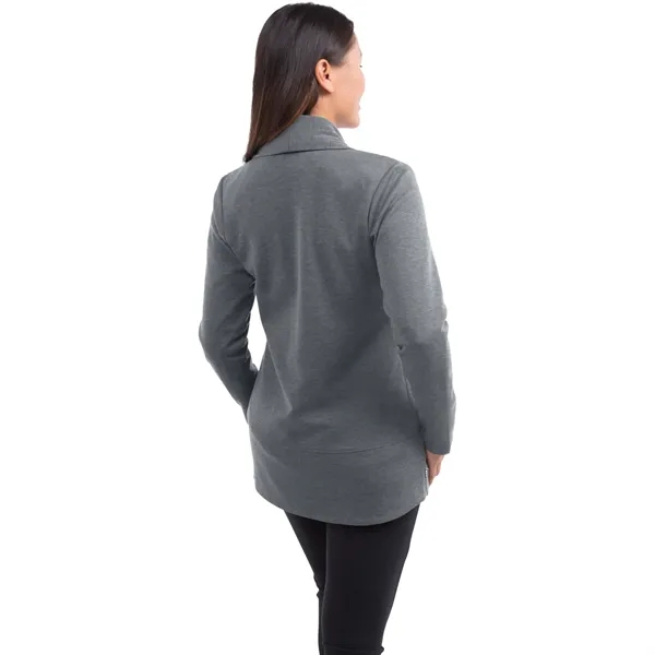 Women's knit blazer made with a distinctive shawl collar, tapered waist... from ASI 66887 PCNA / Trimark