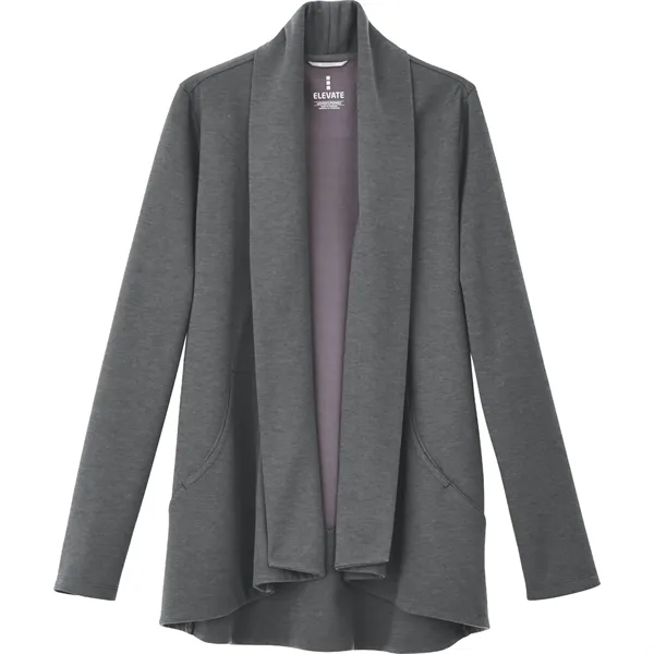 Women's knit blazer made with a distinctive shawl collar, tapered waist... from ASI 66887 PCNA / Trimark