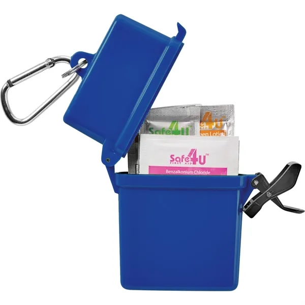 8 piece first aid kit in a flip-top waterproof container with... from ASI 66887 PCNA / Bullet