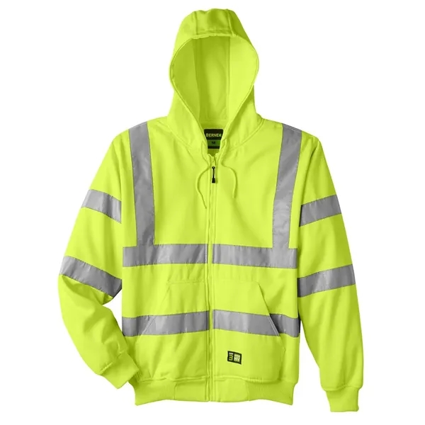 Berne Apparel Berne Hi-Vis Class 3 Lined Hooded Sweatshirt... from ASI 84358 S&S Activewear