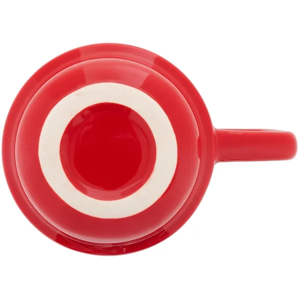 16 oz stackable ceramic mug with glossy colored exterior and matching... from ASI 51197 ETS Express, LLC