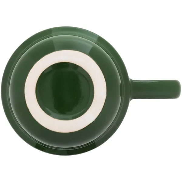 16 oz stackable ceramic mug with glossy colored exterior and matching... from ASI 51197 ETS Express, LLC