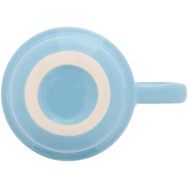 16 oz stackable ceramic mug with glossy colored exterior and matching... from ASI 51197 ETS Express, LLC