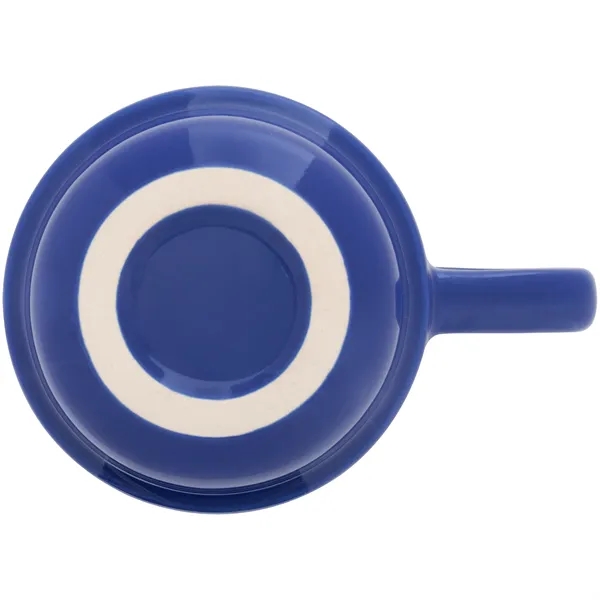 16 oz stackable ceramic mug with glossy colored exterior and matching... from ASI 51197 ETS Express, LLC