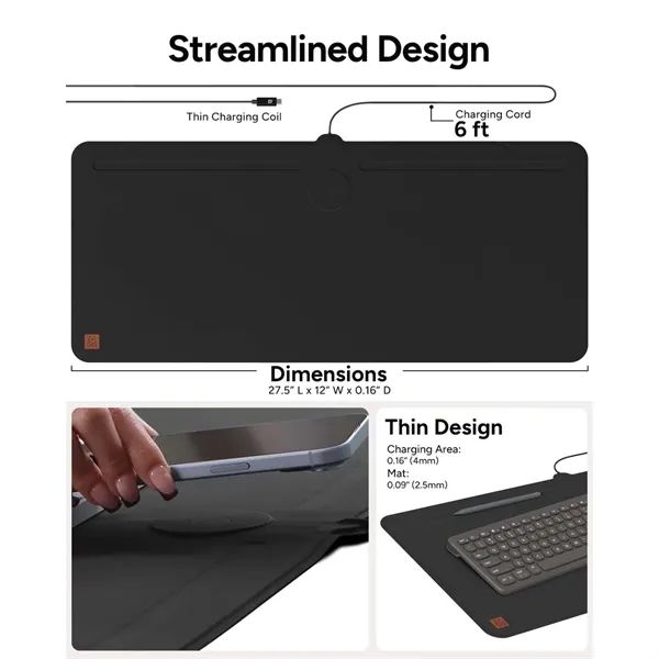 Zagg Desk Mat with Wireless Charging... from ASI 66887 PCNA / Leeds