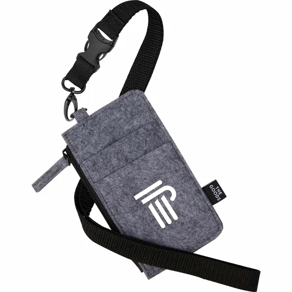 THE GOODS™ Recycled Felt Lanyard Wallet... from ASI 66887 PCNA / Bullet