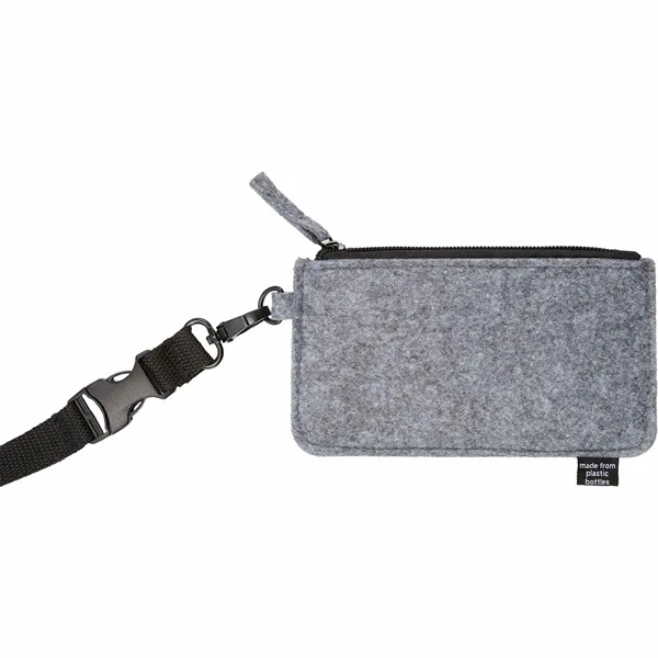 THE GOODS™ Recycled Felt Lanyard Wallet... from ASI 66887 PCNA / Bullet