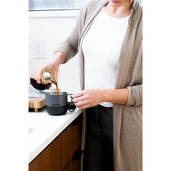 14 oz. double wall, vacuum insulated stainless steel mug with handle.... from ASI 66887 PCNA / Leeds