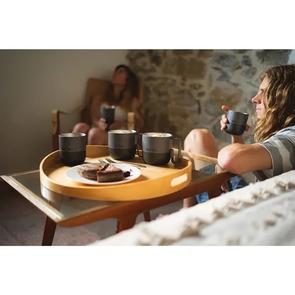 14 oz. double wall, vacuum insulated stainless steel mug with handle.... from ASI 66887 PCNA / Leeds