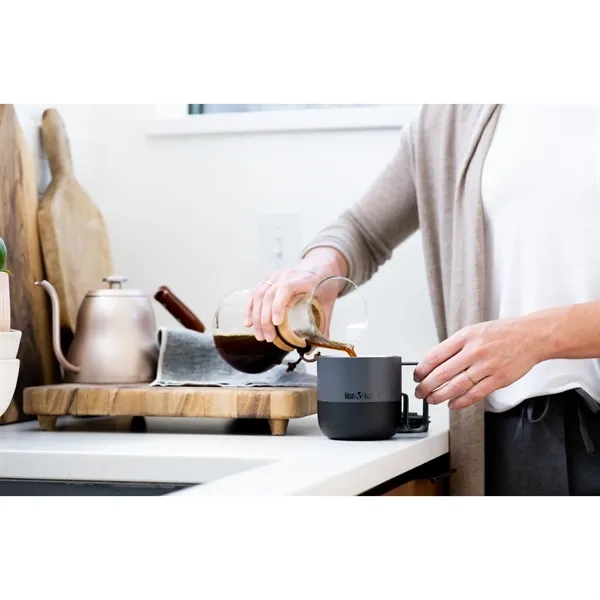 14 oz. double wall, vacuum insulated stainless steel mug with handle.... from ASI 66887 PCNA / Leeds