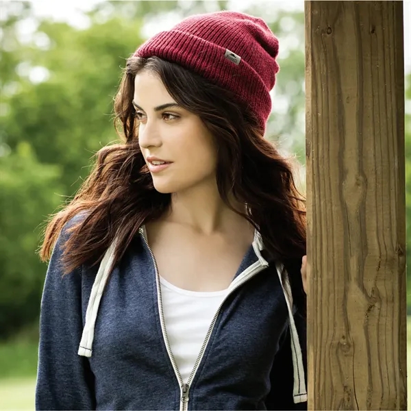 3.87" x 0.17" x 3.49" beanie with a folded brim... from ASI 66887 PCNA / Trimark