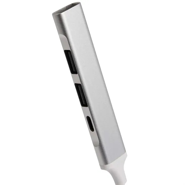 Recycled Aluminum 4-Port USB-A and C Hub... from ASI 66887 PCNA / Leeds