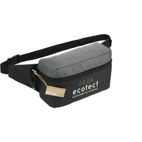 Recycled fanny pack with zippered main compartment and adjustable waist belt.... from ASI 66887 PCNA / Leeds
