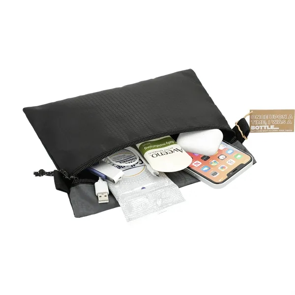 Zippered pouch made of recycled material.... from ASI 66887 PCNA / Leeds