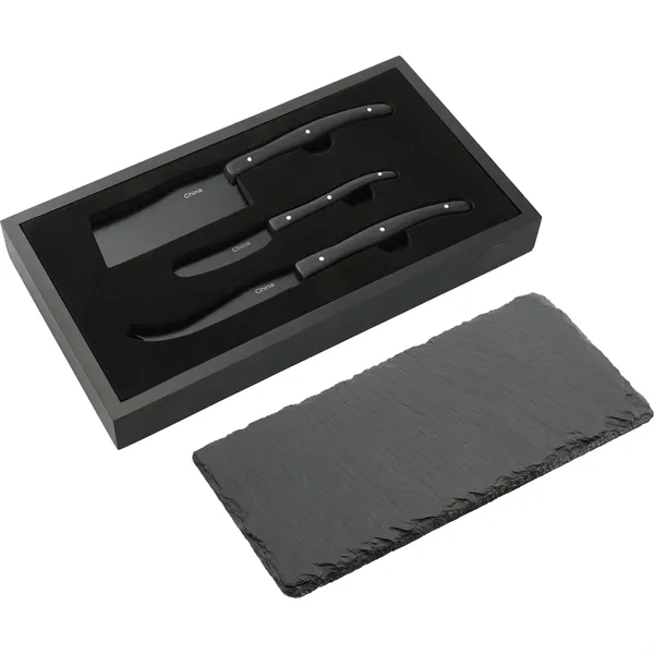 1.45" x 11.4" x 6.6" cheese knife set with 3 knives... from ASI 66887 PCNA / Leeds
