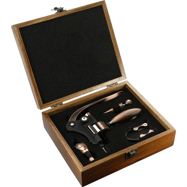 5 piece wine set with a polished acacia wood case.... from ASI 66887 PCNA / Leeds