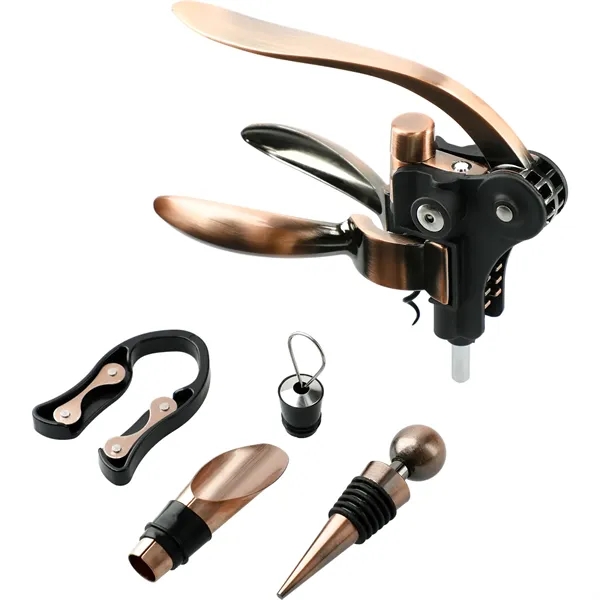 5 piece wine set with a polished acacia wood case.... from ASI 66887 PCNA / Leeds