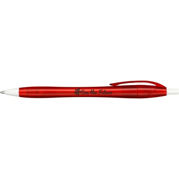 Plunger action ballpoint pen made with recycled PET.... from ASI 66887 PCNA / Bullet