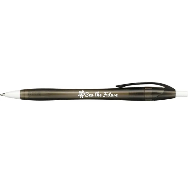 Plunger action ballpoint pen made with recycled PET.... from ASI 66887 PCNA / Bullet