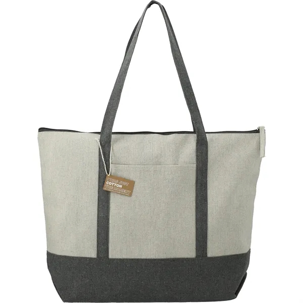 10 oz. recycled cotton tote bag with zipper closure and handles.... from ASI 66887 PCNA / Leeds