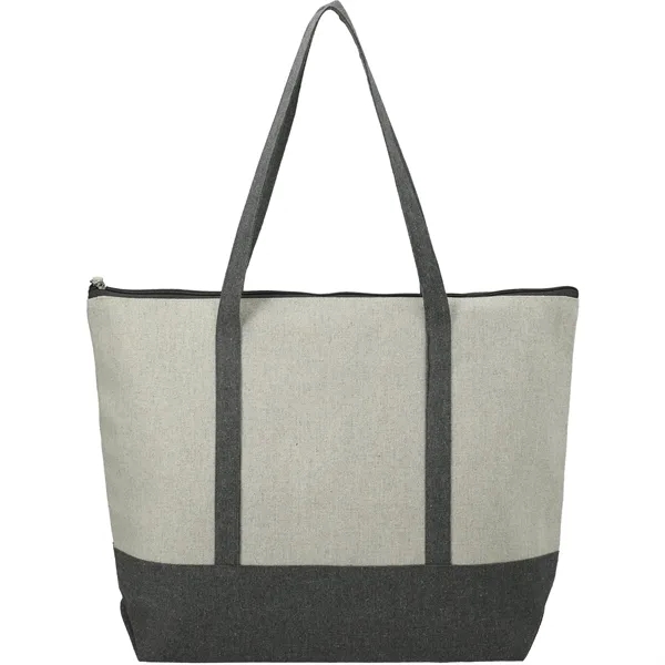 10 oz. recycled cotton tote bag with zipper closure and handles.... from ASI 66887 PCNA / Leeds