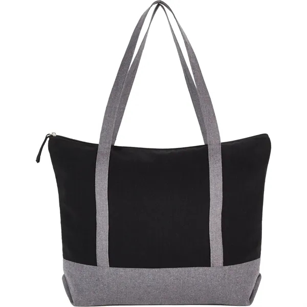 10 oz. recycled cotton tote bag with zipper closure and handles.... from ASI 66887 PCNA / Leeds