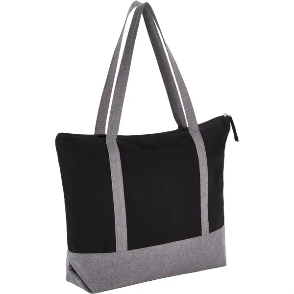 10 oz. recycled cotton tote bag with zipper closure and handles.... from ASI 66887 PCNA / Leeds