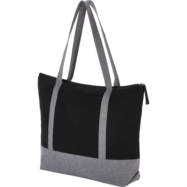 10 oz. recycled cotton tote bag with zipper closure and handles.... from ASI 66887 PCNA / Leeds