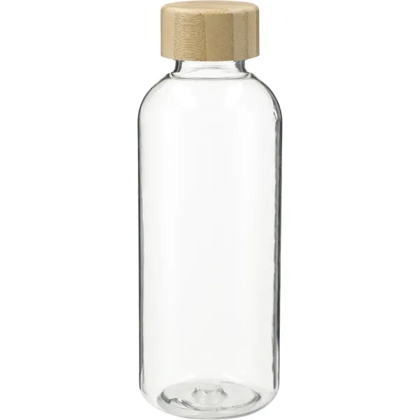22 oz. single wall recycled PET plastic sports bottle with bamboo... from ASI 66887 PCNA / Bullet