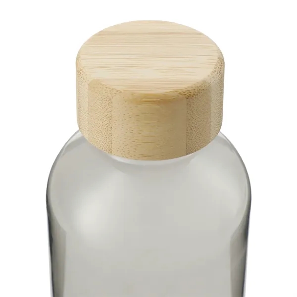 22 oz. single wall recycled PET plastic sports bottle with bamboo... from ASI 66887 PCNA / Bullet