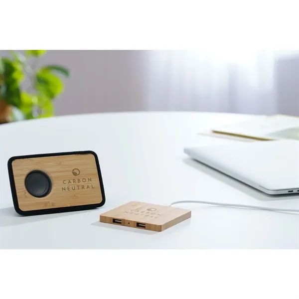 Bamboo wireless charging pad with dual outputs.... from ASI 66887 PCNA / Leeds