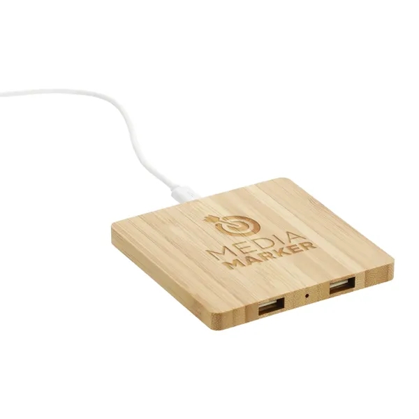 Bamboo wireless charging pad with dual outputs.... from ASI 66887 PCNA / Leeds
