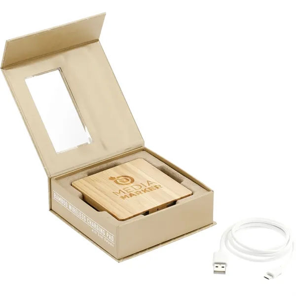 Bamboo wireless charging pad with dual outputs.... from ASI 66887 PCNA / Leeds