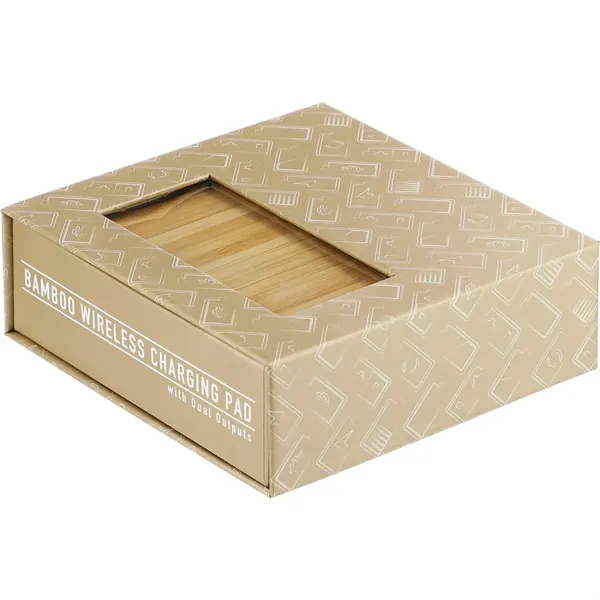 Bamboo wireless charging pad with dual outputs.... from ASI 66887 PCNA / Leeds