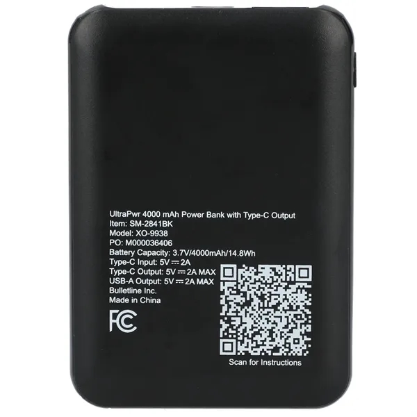 3.54" x 0.39" x 2.48" power bank with a charging cable... from ASI 66887 PCNA / Bullet