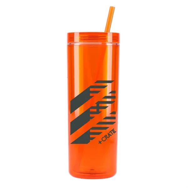 Chroma Recycled Acrylic Straw Tumbler 16oz... from ASI 66887 PCNA / Bullet