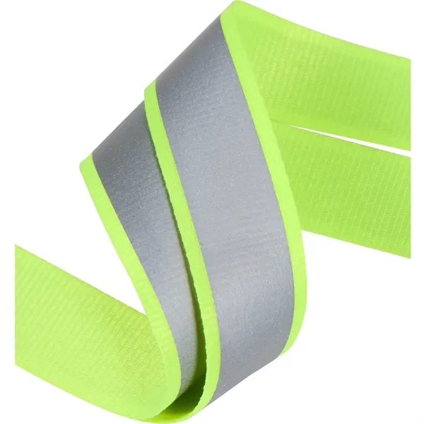 21" x 1" reflective polyester lanyard with breakaway neck clip and... from ASI 66887 PCNA / Bullet