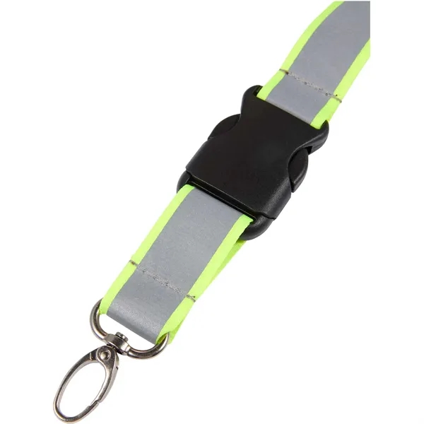 21" x 1" reflective polyester lanyard with breakaway neck clip and... from ASI 66887 PCNA / Bullet
