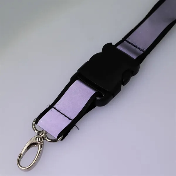 21" x 1" reflective polyester lanyard with breakaway neck clip and... from ASI 66887 PCNA / Bullet