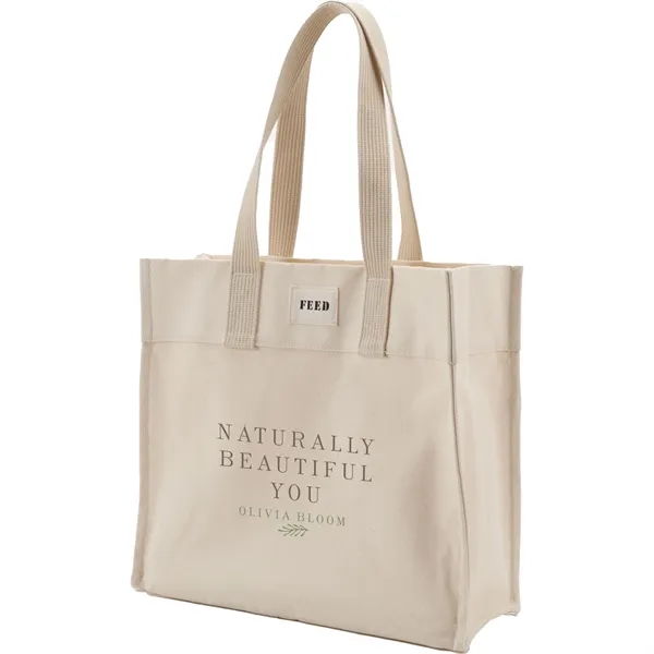 Organic cotton market tote bag; 16oz. 100% GOTS certified organic cotton... from ASI 66887 PCNA / Leeds