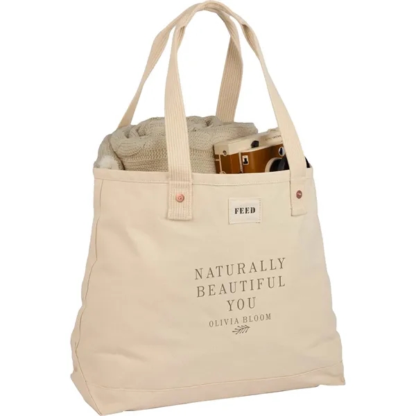 Organic cotton weekend tote bag; 12oz. 100% GOTS certified organic cotton... from ASI 66887 PCNA / Leeds