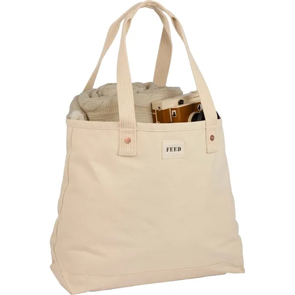 Organic cotton weekend tote bag; 12oz. 100% GOTS certified organic cotton... from ASI 66887 PCNA / Leeds